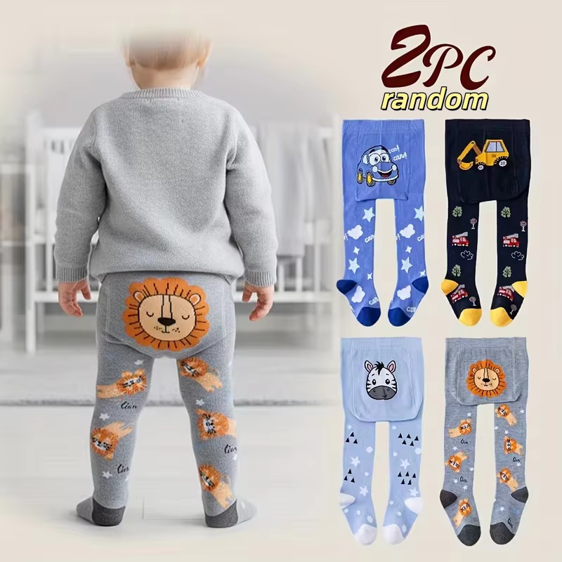 Baby Clothing Bundles - 2-piece soft and elastic cartoon animals
