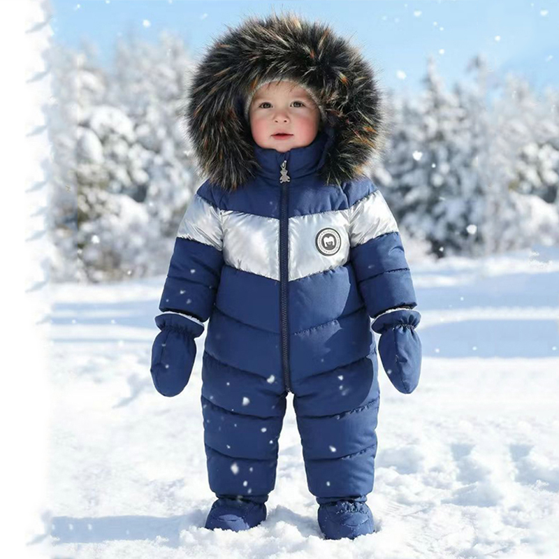 Baby Clothing Outlet - Winter Newborn Baby Romper With Gloves