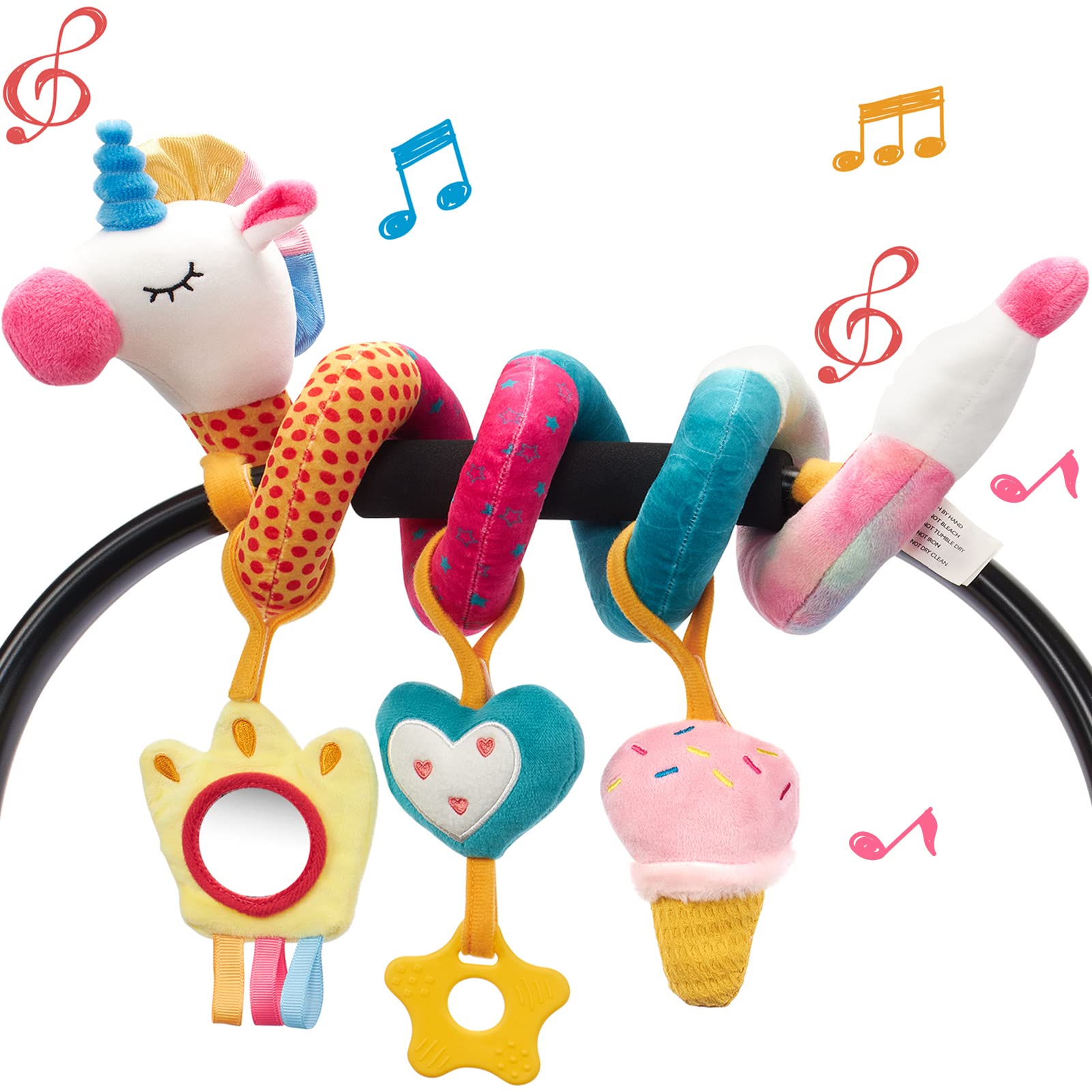 Newborn Gift Set - Car Seat Toys for Babies Rattle