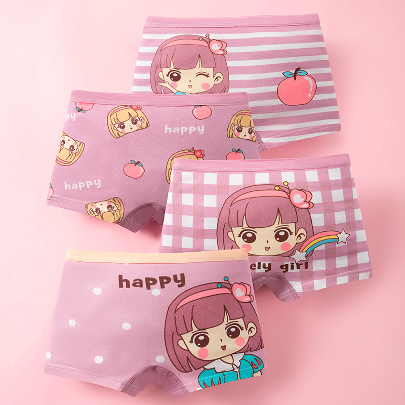 4pcs Cotton Girls Soft Panties - Baby Xl 评论和价格