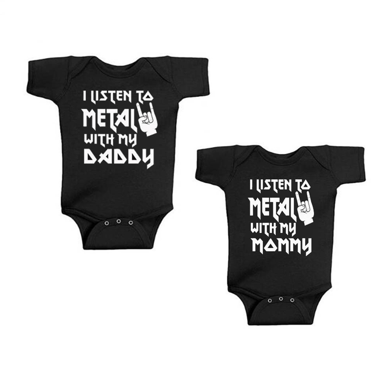 I Listen to Metal with My Dadd - Baby Clothing Outlet 评论和价格