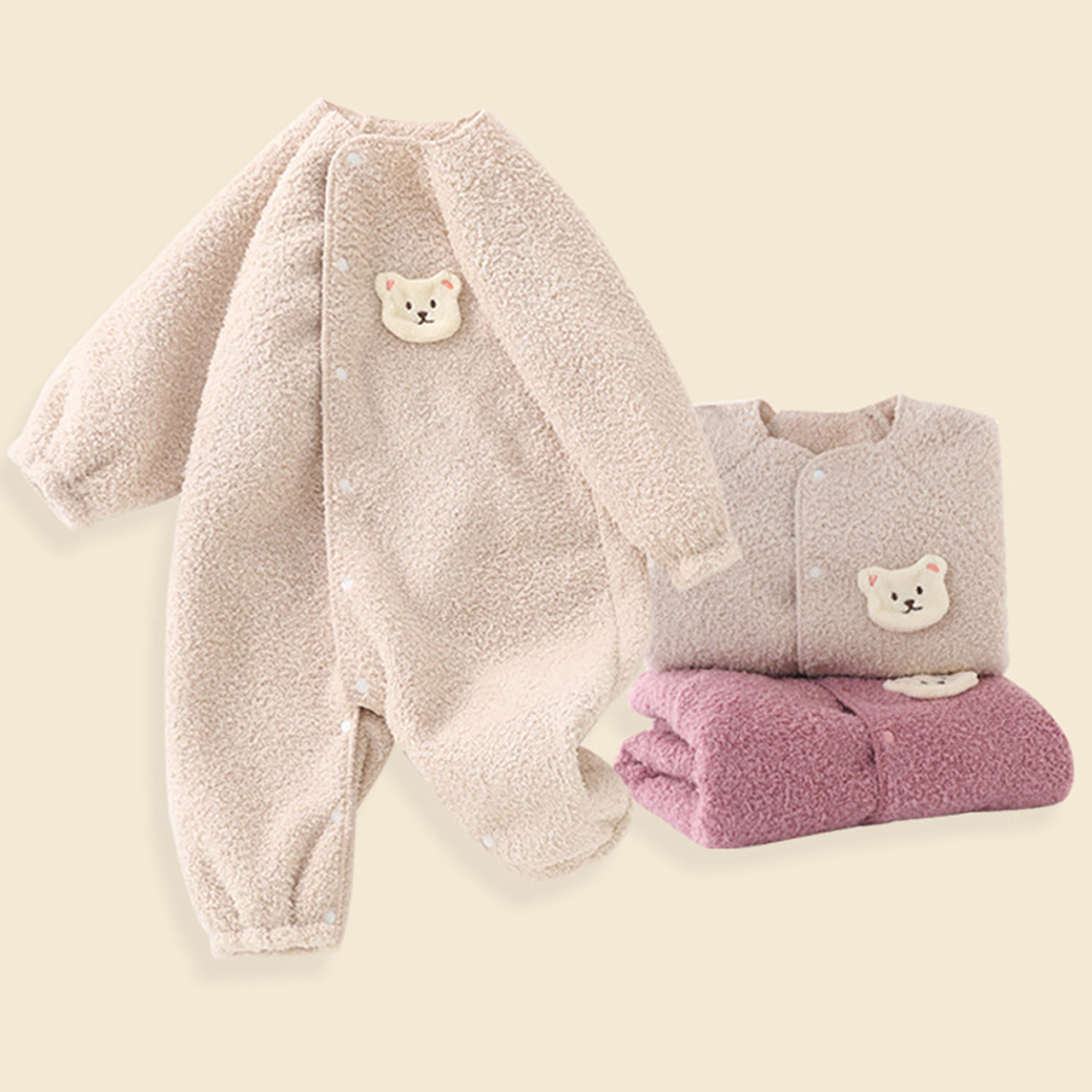 Winter Baby Jumpsuit Fleece-li - Baby Clothing Bundles 评论和价格