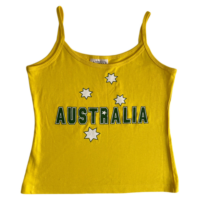 Yellow Printed Y2k Clothes Vin - Baby Yellow Clothing Women 评论和价格