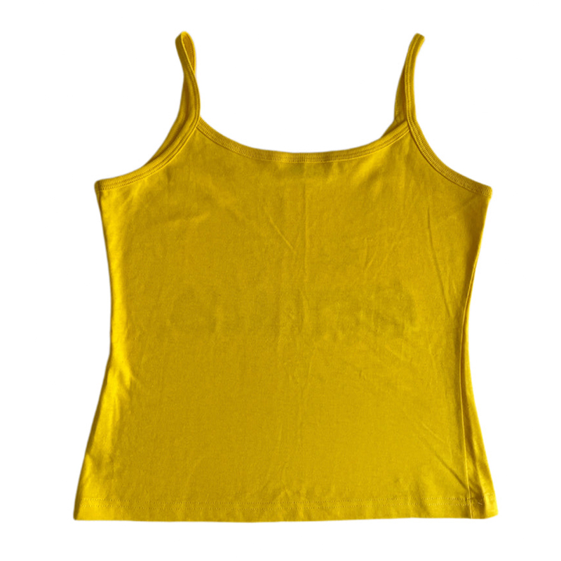Yellow Printed Y2k Clothes Vin - Baby Yellow Clothing Women 评论和价格