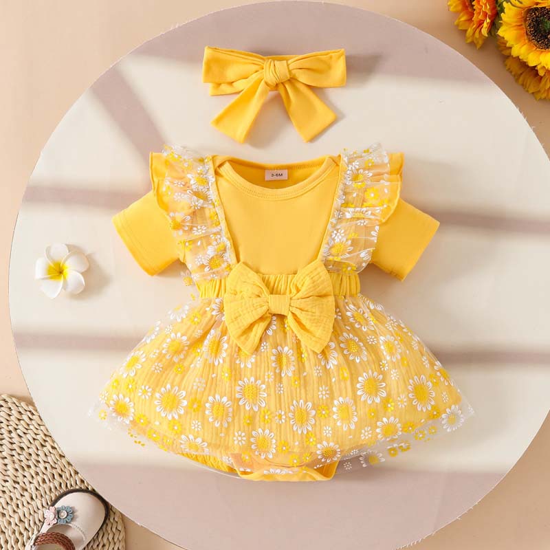 0-18 Months Baby Girl Clothing - Baby Yellow Clothing Women 评论和价格
