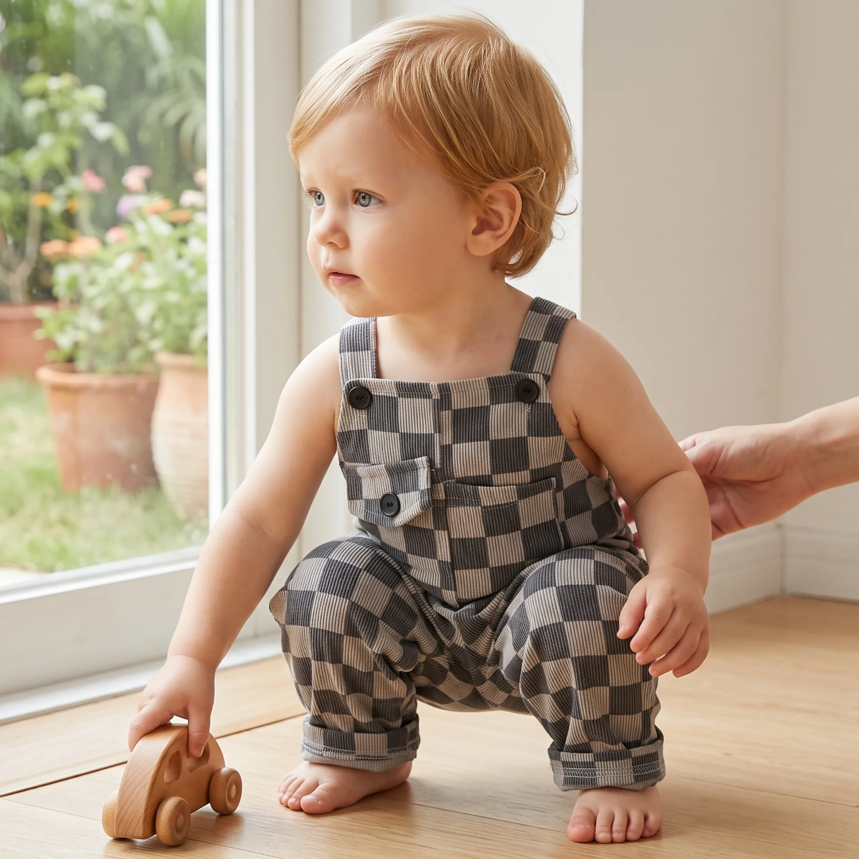 Summer Baby Boys Grid Jumper P - Baby Clothing Jumpers 评论和价格