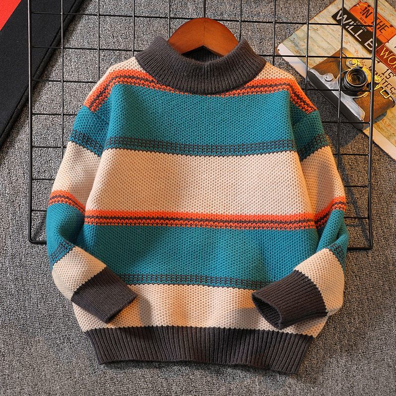 Boys Knitted Sweater New Winte - Baby Clothing Jumpers 评论和价格