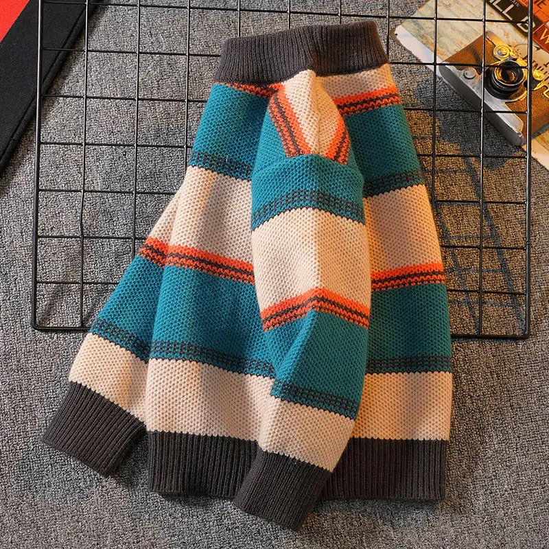 Boys Knitted Sweater New Winte - Baby Clothing Jumpers 评论和价格