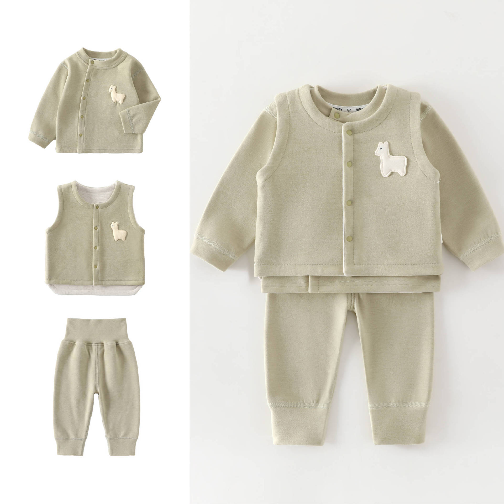 0-4 Year Old Baby Vest+long Sl - Baby Clothing High Quality 评论和价格