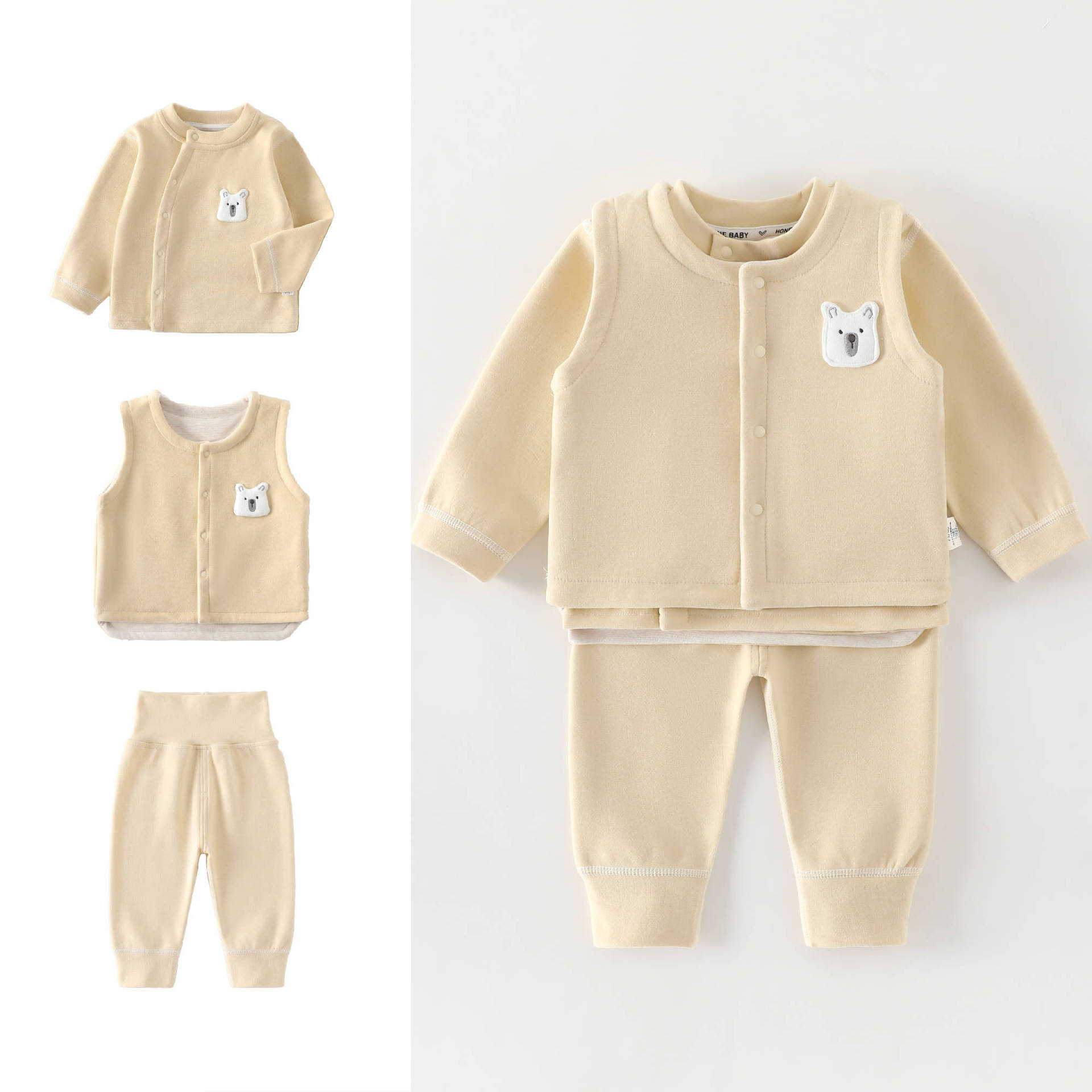 0-4 Year Old Baby Vest+long Sl - Baby Clothing High Quality 评论和价格